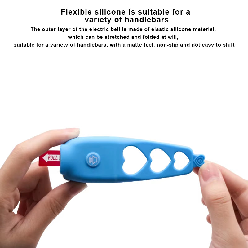 Electric Bicycle Bell 120 Db Horn Rainproof MTB Cycling Handlebar Silica Gel Shell Ring Road Bike Portable Bells Accessories