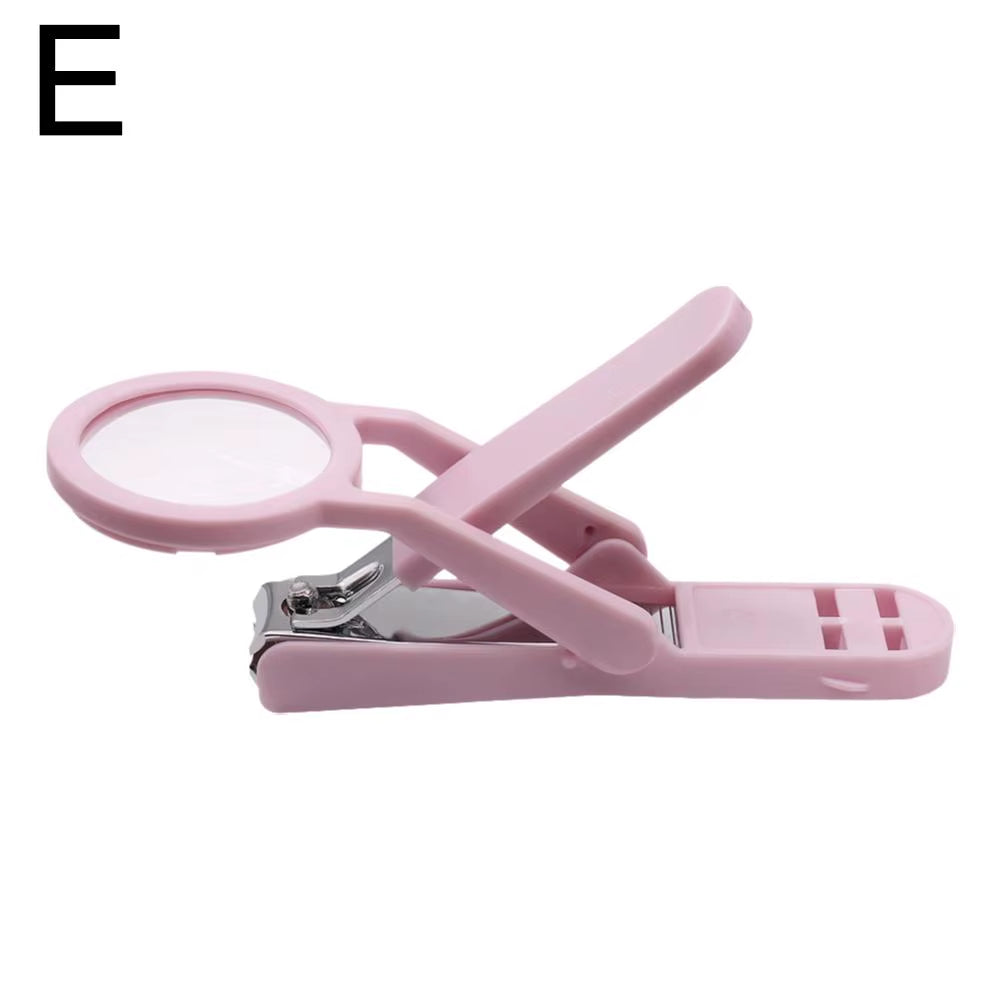 Nail Clipper with Magnifying Glass the Elderly Practical Stainless Steel Nail Clipper Anti-Splash Beauty Big Clipper Tool Gifts