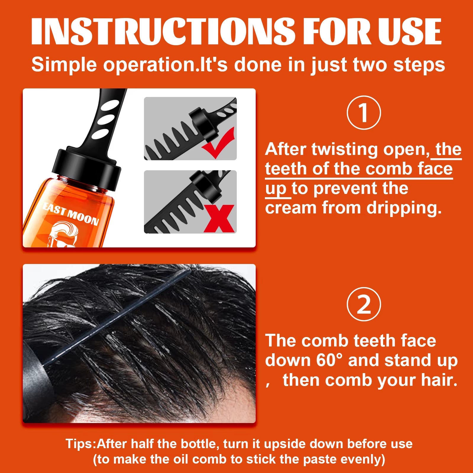 Hair Wax Oil Professional Strong Hold Curly Shaping Finished Molding Reduce Dry Long-Lasting Edges Manage Man Hair Styling Gel