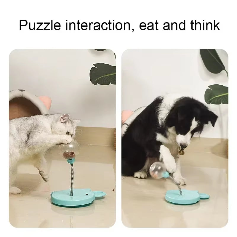 Pet Puzzle Food Leaking Ball Toy Cat Dog Interactive Treat Leaking Toy Catnip Slow Cat Dog Feeder Fun Pet Products Accessories