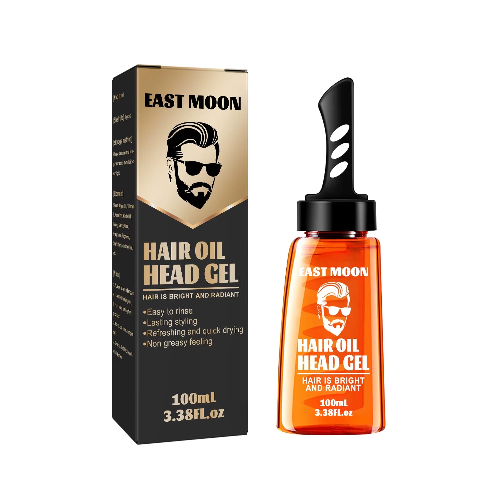 Hair Wax Oil Professional Strong Hold Curly Shaping Finished Molding Reduce Dry Long-Lasting Edges Manage Man Hair Styling Gel