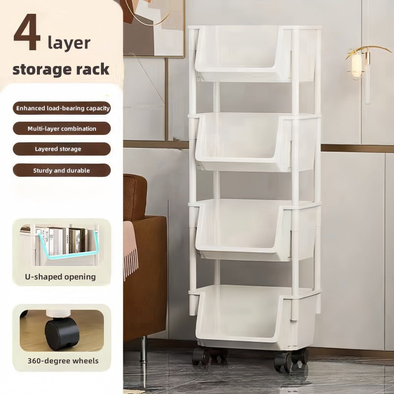 SmartRoll™ Tiered Storage Cart