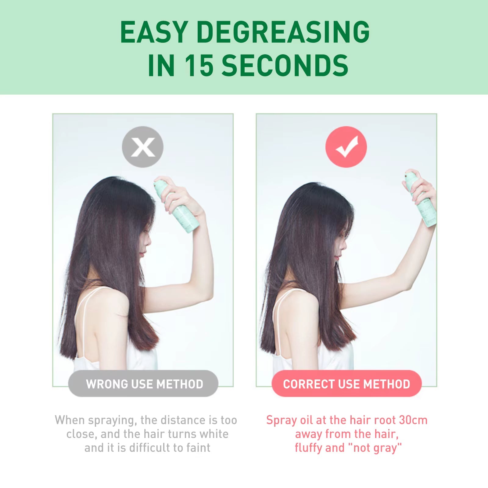 Fluffy Hair Spray Air-Feeling Oil Control No-Wash Quick-Drying Thickening Non-Greasy Moisturizing Volumizing Styling Hair Spray