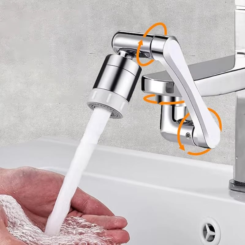 Mechanical Arm Universal Faucet Extender Bathroom Wash Face Brushing Teeth Rotating Faucet Joint 1080 Degree Universal Artifact