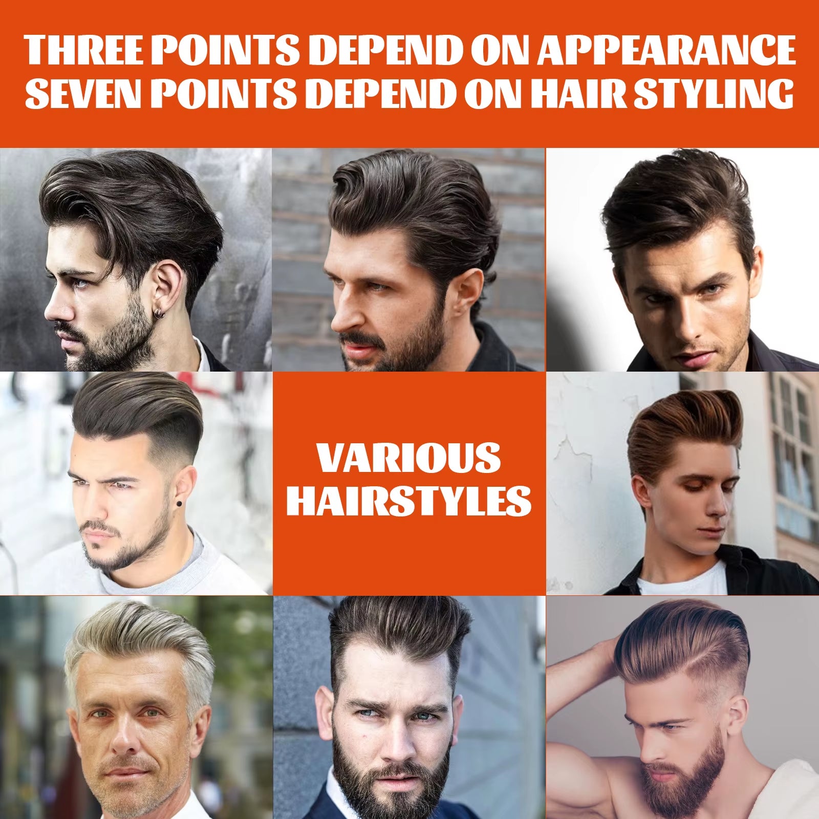 Hair Wax Oil Professional Strong Hold Curly Shaping Finished Molding Reduce Dry Long-Lasting Edges Manage Man Hair Styling Gel
