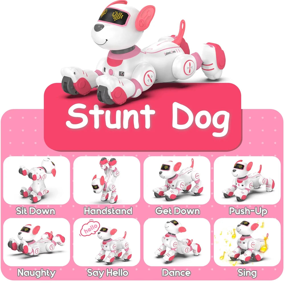 Intelligent Robot Dog Remote Control Electronic Sing Dance Follow Smart Interactive Stunt Music Toy Programmable Puppy Kid Gift