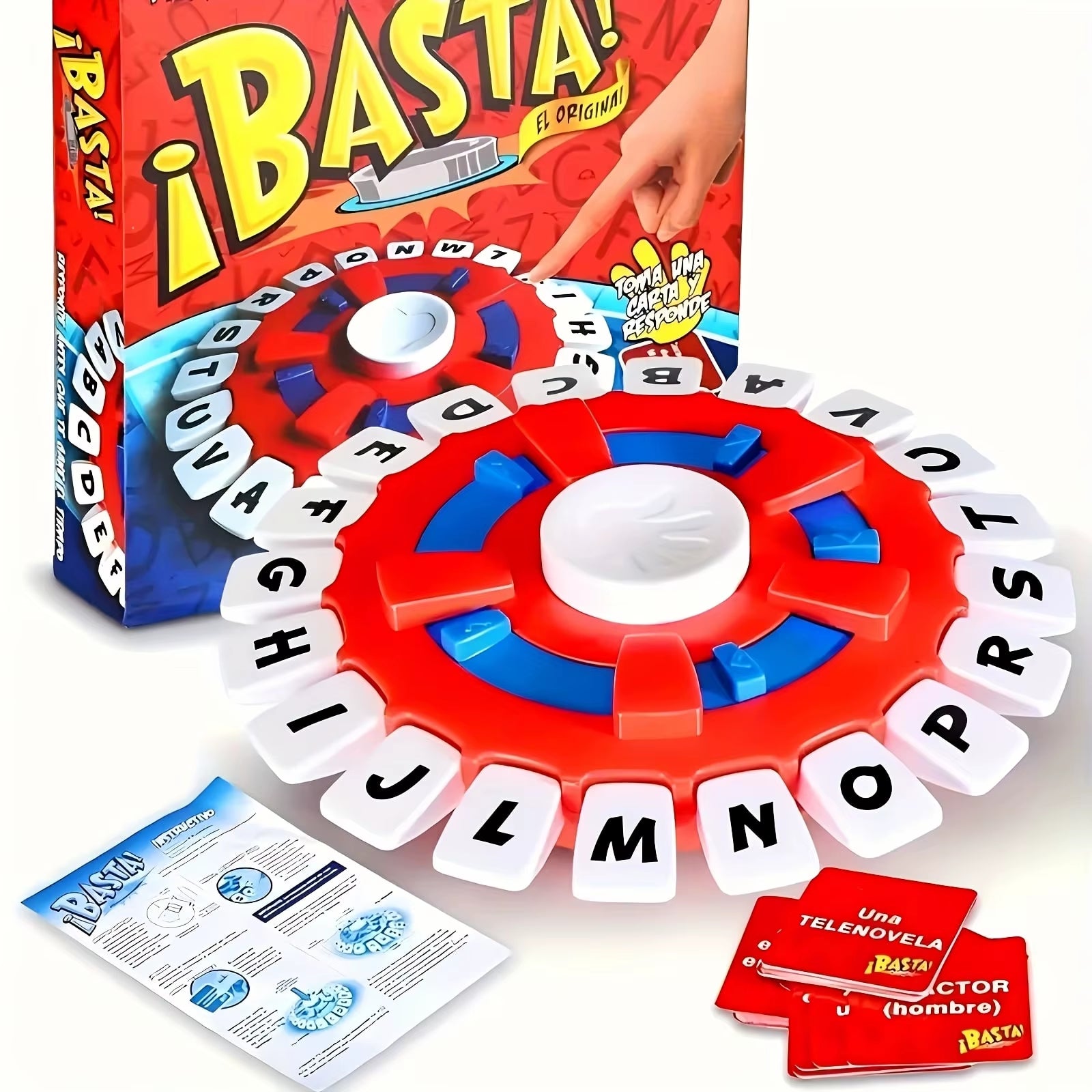 THINK WORDS and BASTA Game German Board Game Learning Game Choose a Category Race against the Timer to Be Last Player