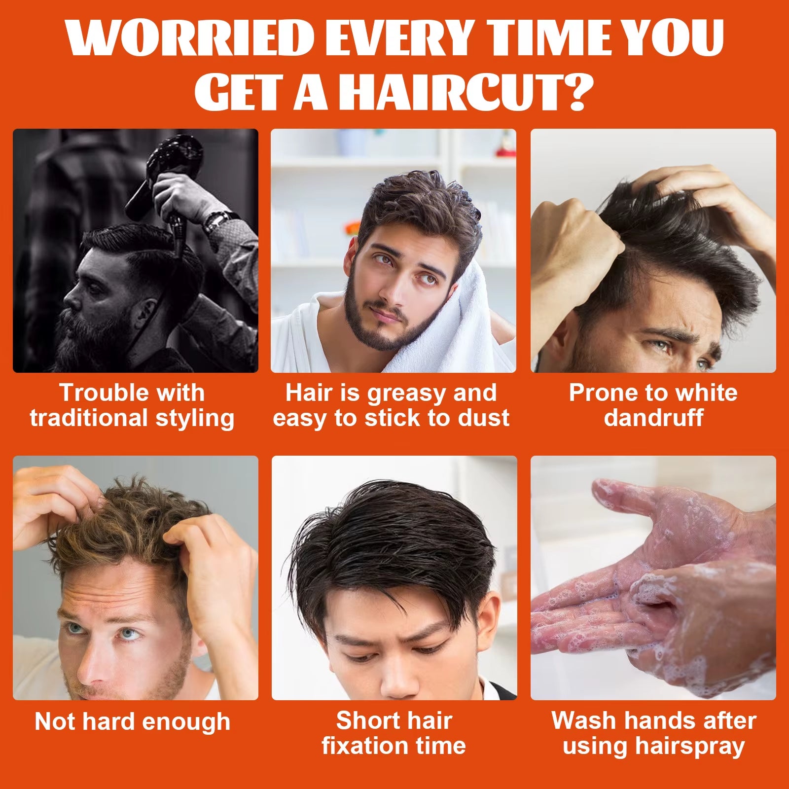 Hair Wax Oil Professional Strong Hold Curly Shaping Finished Molding Reduce Dry Long-Lasting Edges Manage Man Hair Styling Gel