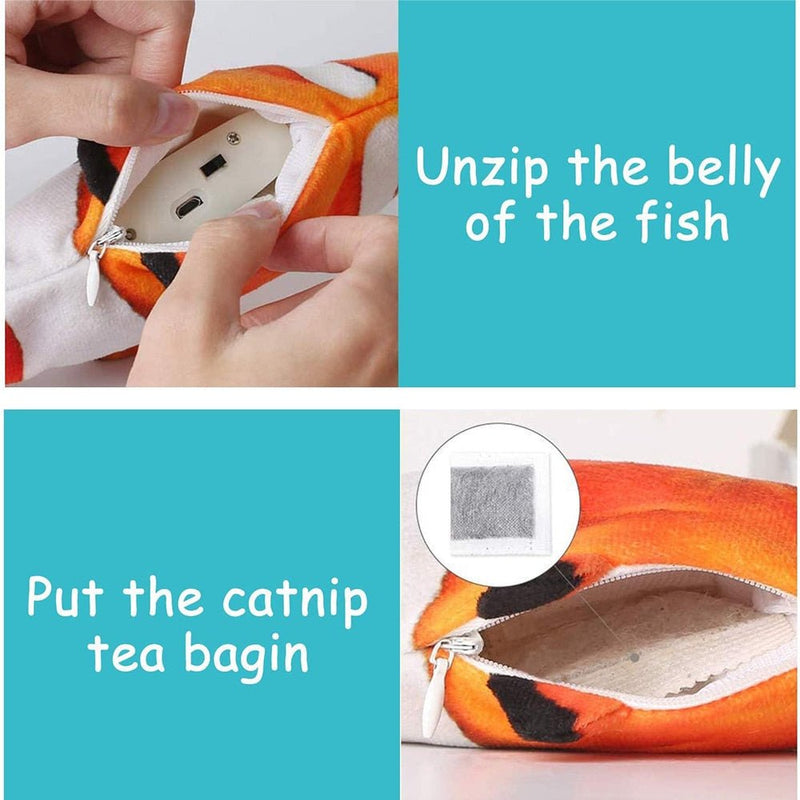 CAT TOY DANCING FISH