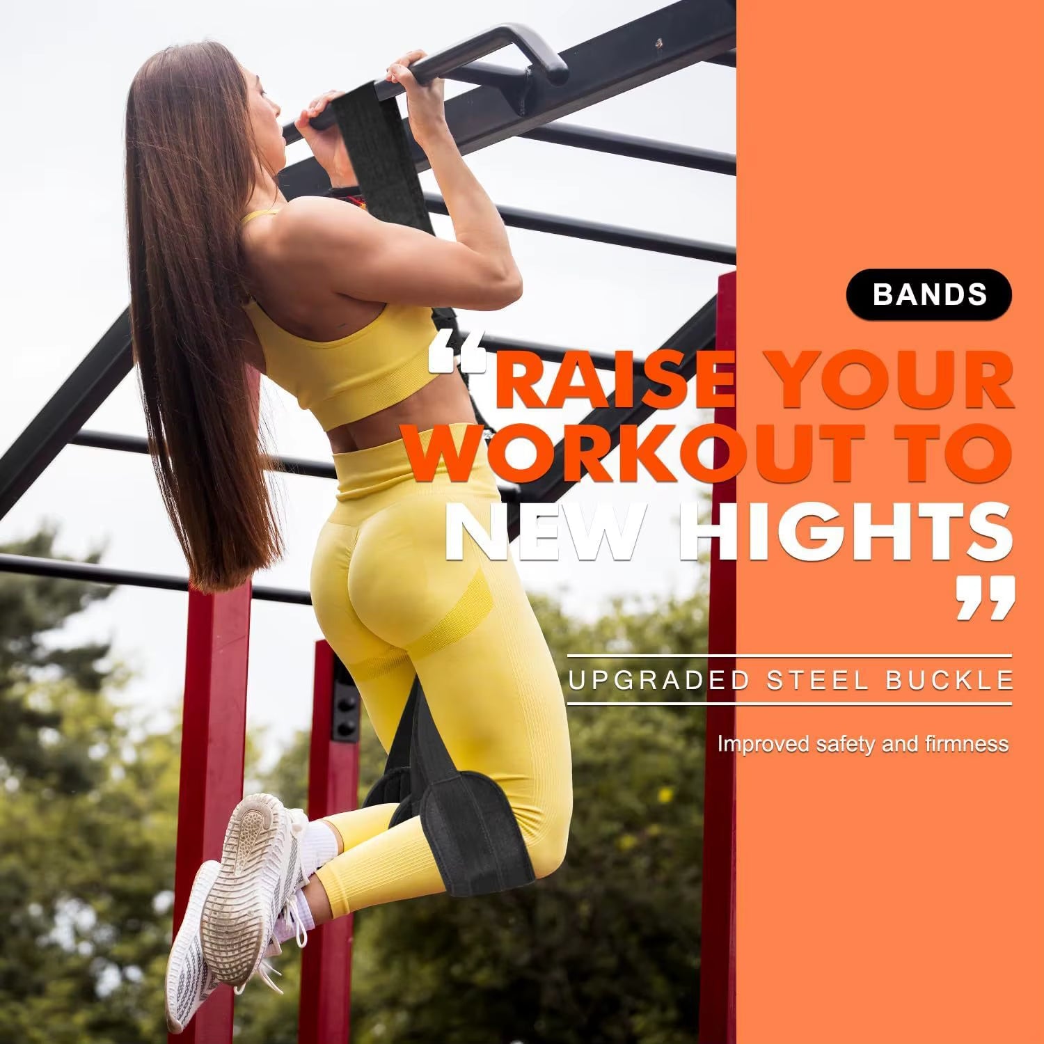 Pull-Up Power with Auxiliary Trainer Elastic Rope Pull Bar Fitness Home Men'S Pull-Up Pull-Up Auxiliary Pull Band Latex