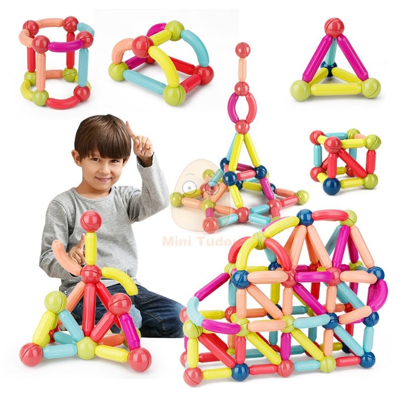 EDUCATIONAL MAGNET BUILDING BLOCKS TOY SET