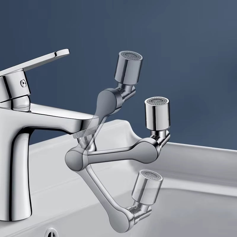 Mechanical Arm Universal Faucet Extender Bathroom Wash Face Brushing Teeth Rotating Faucet Joint 1080 Degree Universal Artifact