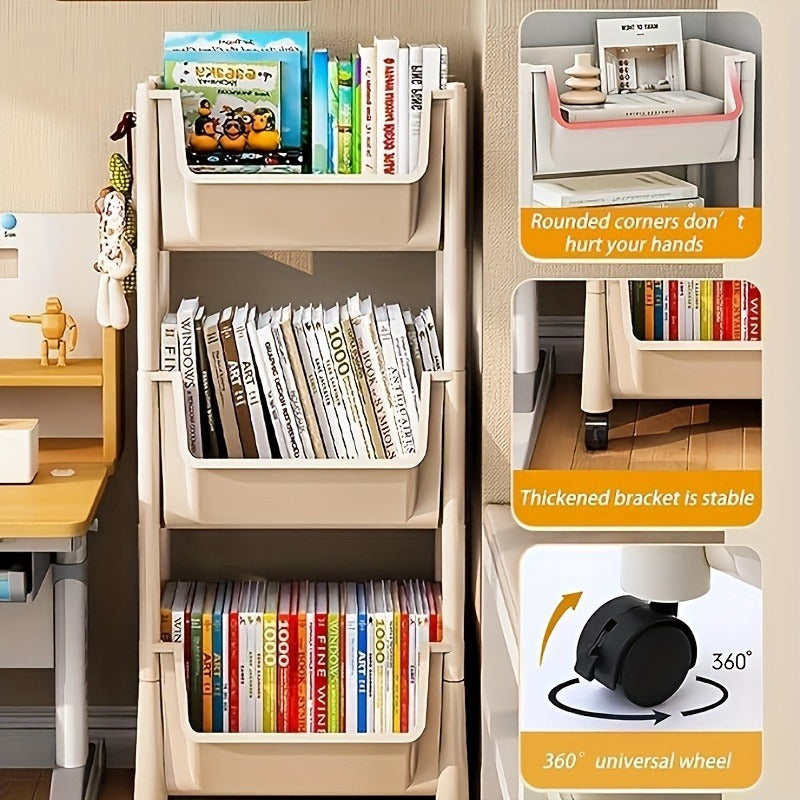 SmartRoll™ Tiered Storage Cart