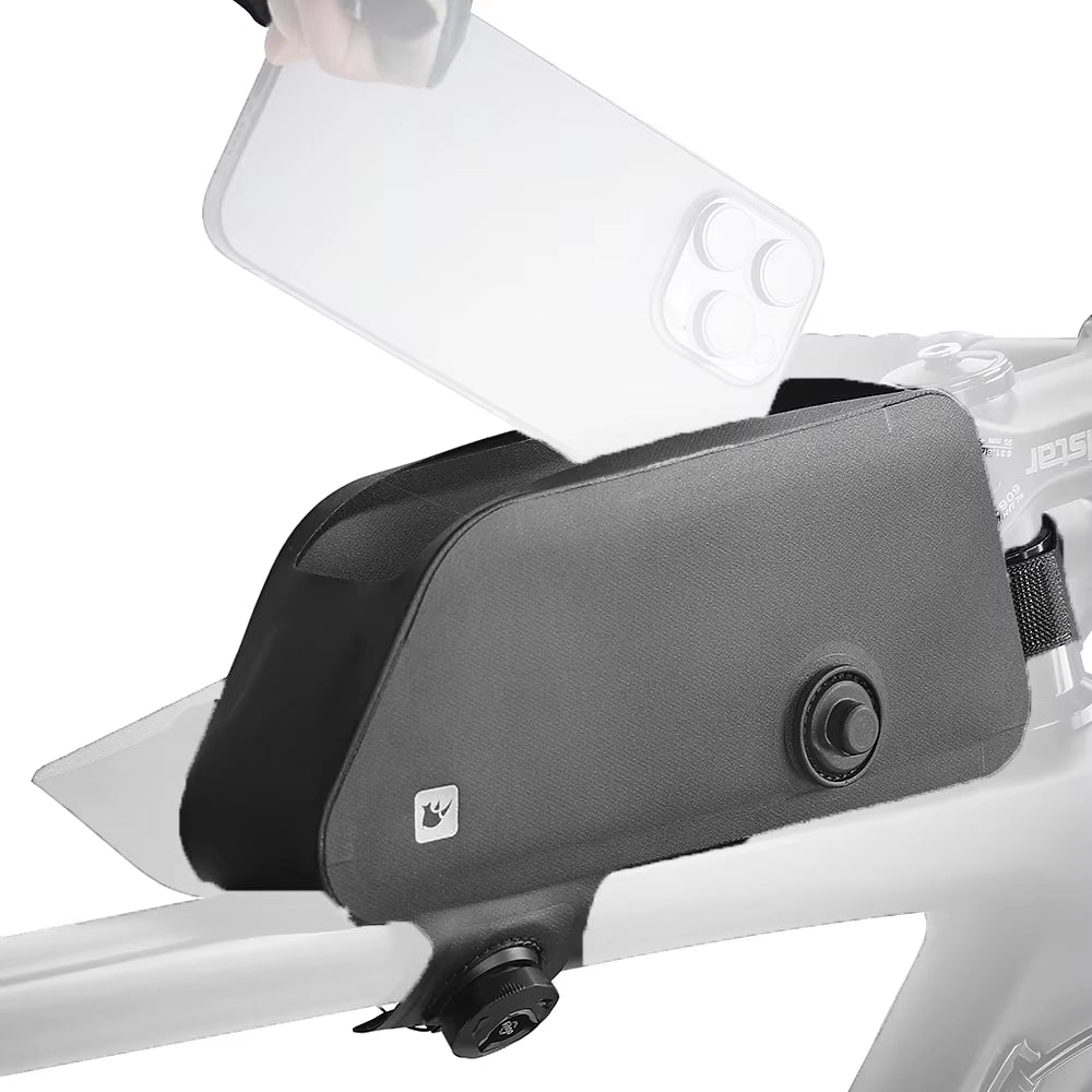 Rhinowalk 2L Waterproof Bicycle Toptube Bag Magnetic Bike Bag Road Bicycle Front Bag Compact Size Quick Release Buckle Cycle Bag