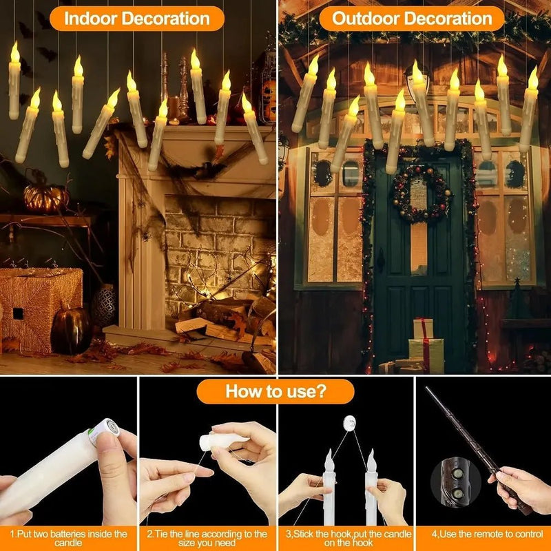 FLAMELESS MAGIC FLOATING CANDLES